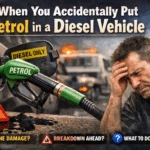 Petrol in a diesel vehicle